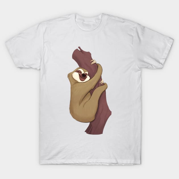 Three-toed sloth T-Shirt by PaulaBS